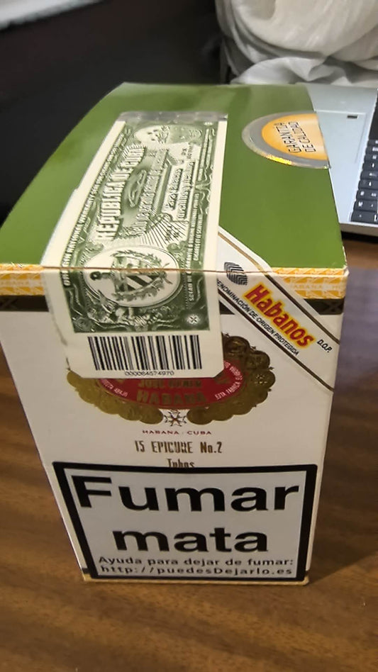 Hoyo de Monterrey Epicure 15s美食家 2 号雪茄 15支/盒纸盒铝管 (西班牙行货)