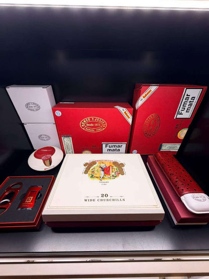 ROMEO Y JULIETA WIDE CHURCHILS TR 20s 罗密欧与朱丽叶 宽丘吉尔旅行保湿盒 20支/盒（西班牙行货）