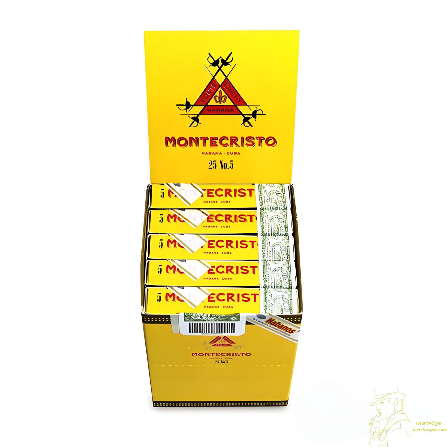 MONTECRISTOS No.5 25s 蒙特 五号纸盒5支×5盒 25支/盒