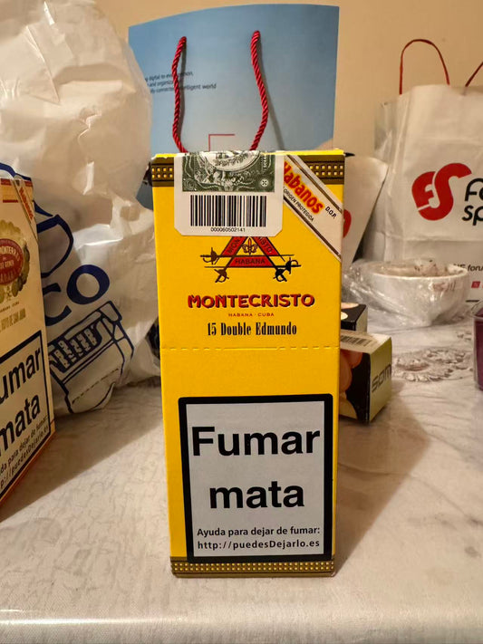 MONTECRISTO DOUBLE EDMUNDO 15s AT蒙特 双艾蒙多 15支/盒纸盒铝管（西班牙行货）