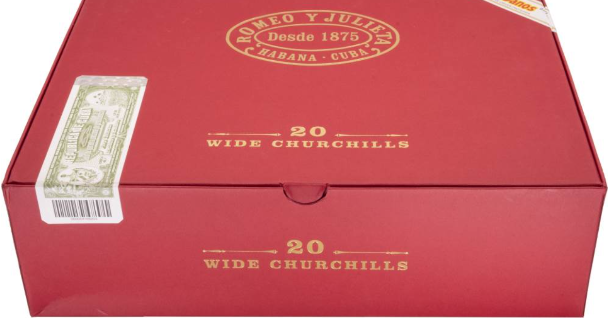 ROMEO Y JULIETA WIDE CHURCHILS TR 20s 罗密欧与朱丽叶 宽丘吉尔旅行保湿盒 20支/盒（西班牙行货）